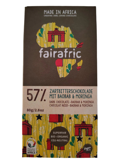57% DARK CHOCOLATE WITH BAOBAB & MORINGA