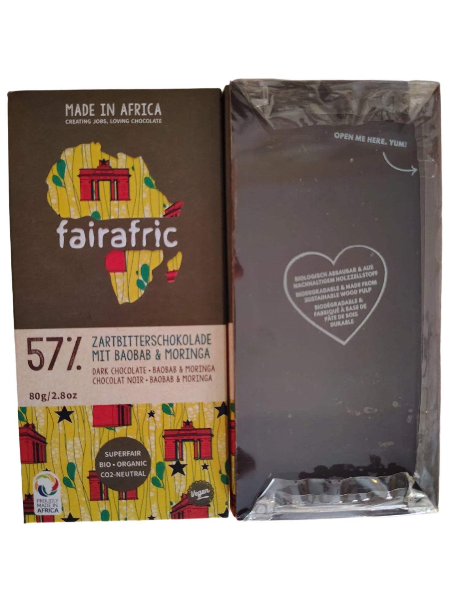 57% DARK CHOCOLATE WITH BAOBAB & MORINGA